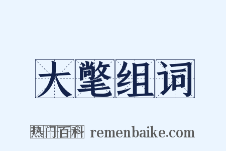 大氅组词是什么意思的图片